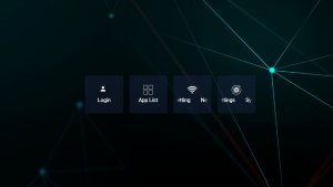Login screen