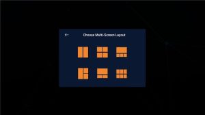 Multi screen layout